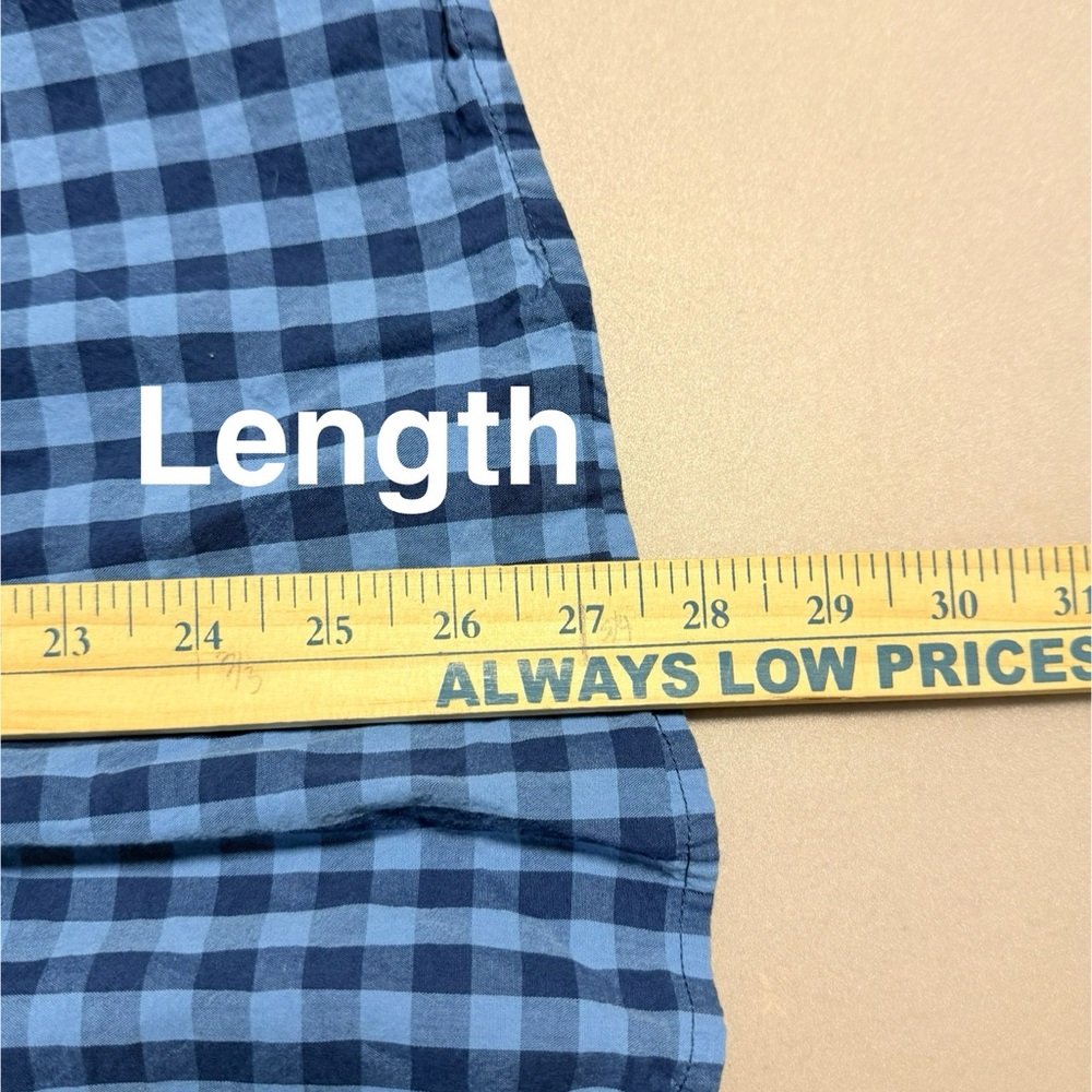 Blair Blue Plaid Button Down 💯 Cotton Shirt - Picture 8 of 9